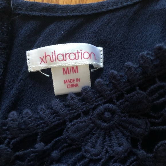 Xhilaration Navy Blue Romper - Picture 4 of 7